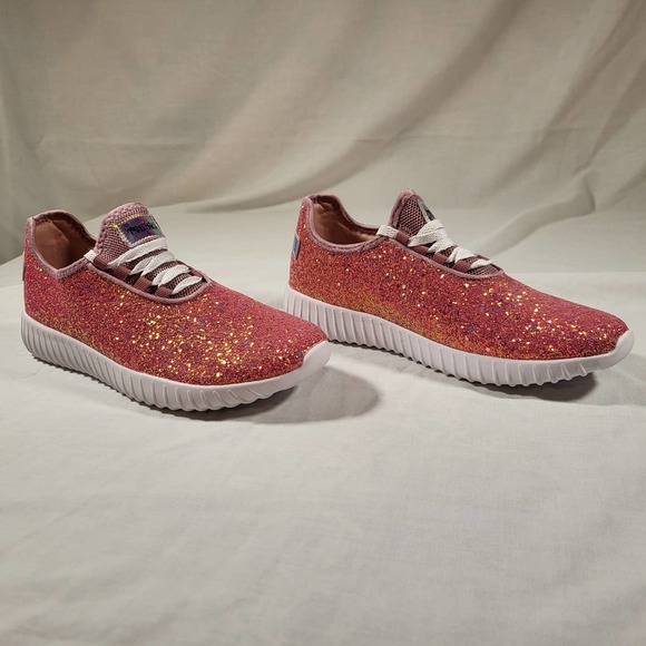 Sparkling Pink Sneakers - Picture 2 of 7